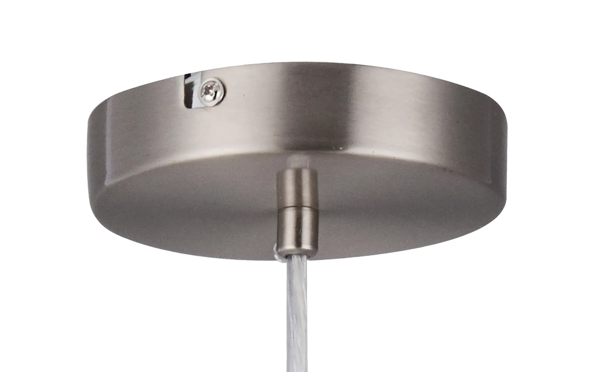 Baymont 50cm 3 Light Pendant Satin Nickel, Antique Gold/Ruby, Frosted Diffuser DK0452  Deco Baymont SN AG